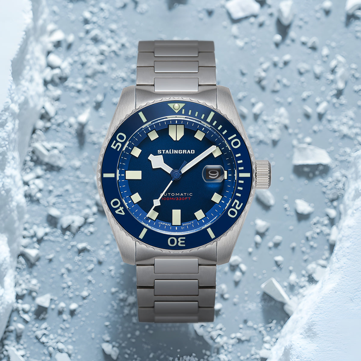 Volga Defender. Blue Dial. 316L BRACELET. SG-0413-11