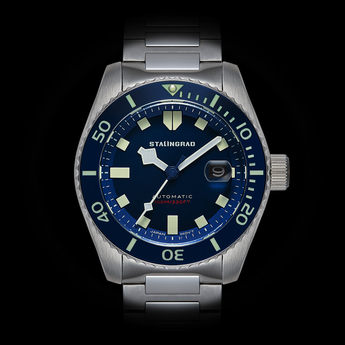 Volga Defender. Blue Dial. 316L BRACELET. SG-0413-11