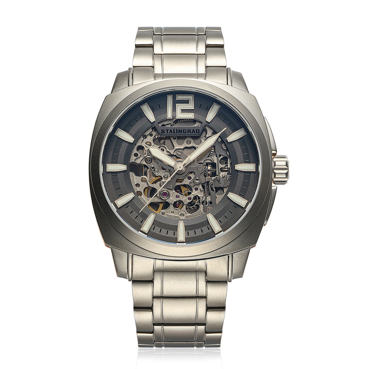 Courage. Skeleton Dial. Silver-colored Bracelet. SG-2803-11